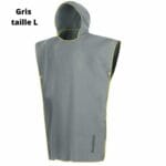 Cape de plage pour adulte detail gris L