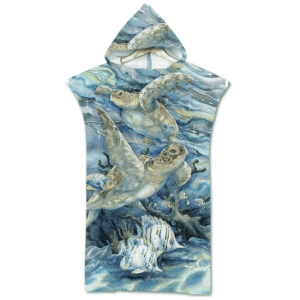 Serviette de plage pour enfant fond marin