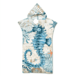 Serviette de plage pour enfant hippocampe