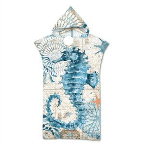 Serviette de plage pour enfant hippocampe