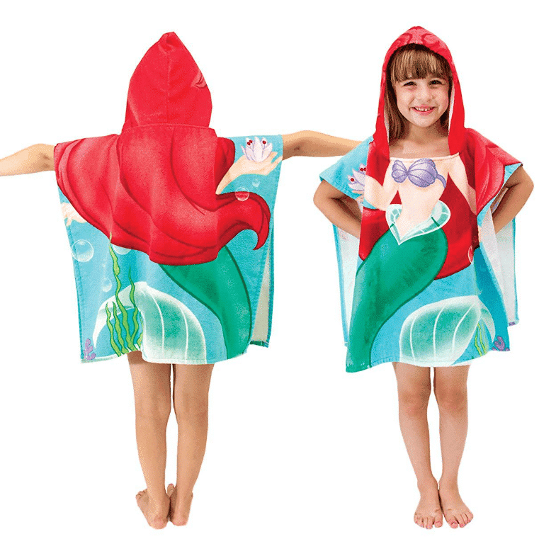 Serviette de plage pour enfant La petite sirène lifestyle 1