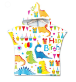 Serviette de plage pour enfant dinosaure birthday