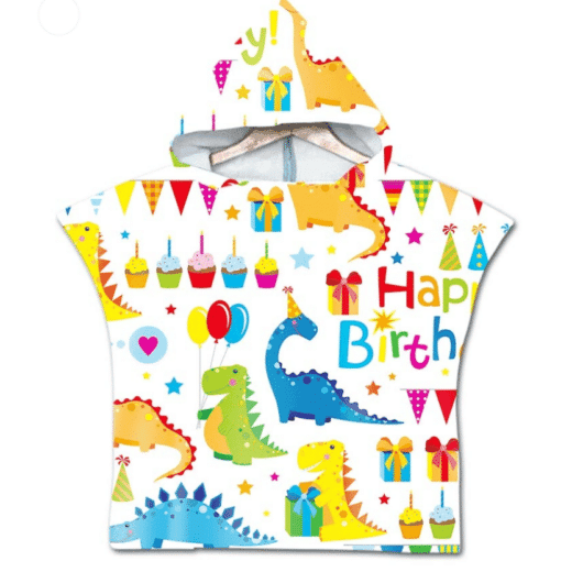 Serviette de plage pour enfant dinosaure birthday