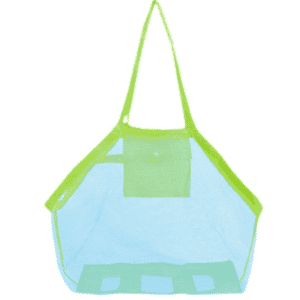 Grand sac de plage de rangement bleu