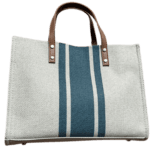 Sac de plage XXL en toile bleu