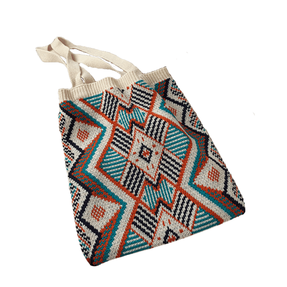 Sac de plage pour femme en maille ethnique produit