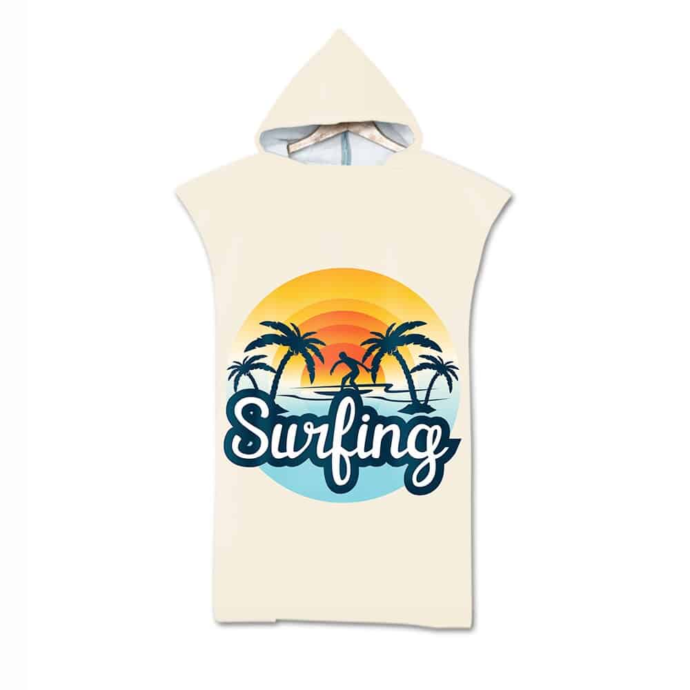 Serviette de plage à capuche surf Surfing