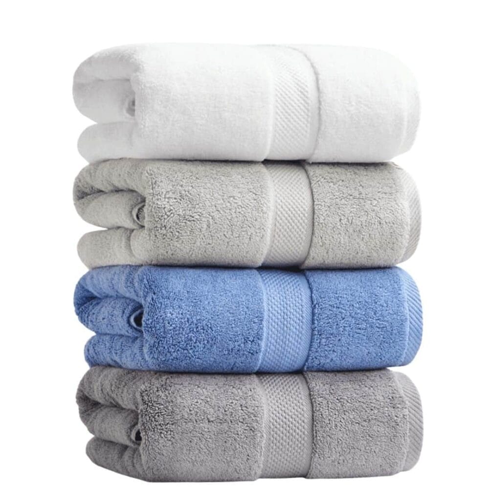 Serviette de plage en coton unie produit