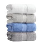 Serviette de plage en coton unie produit