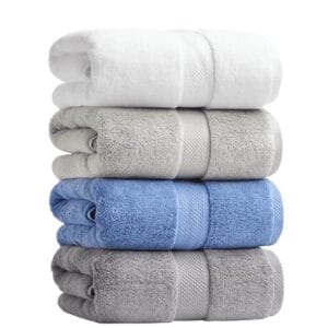 Serviette de plage en coton unie produit