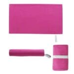 Serviette de plage en microfibre fine rose