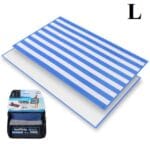 Serviette de plage en microfibre marinière L