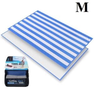 Serviette de plage en microfibre marinière M