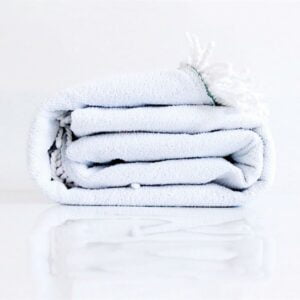 Serviette de plage pour enfant fond marin detail