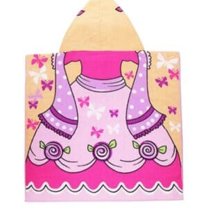 Serviette de plage pour enfant princesse dos