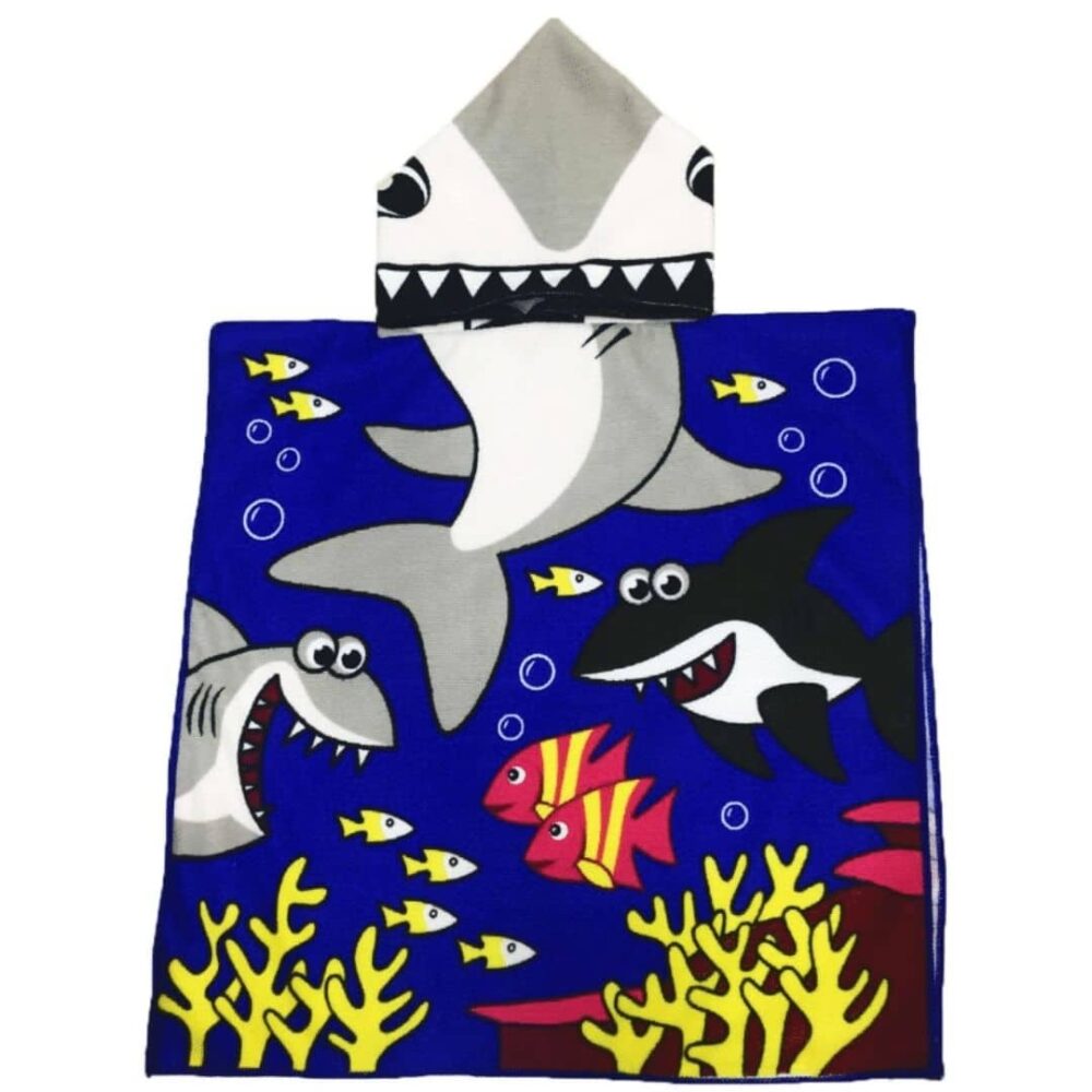 Serviette de plage pour enfant requin