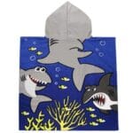 Serviette de plage pour enfant requin dos