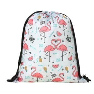 Serviette de plage ronde pastèque sac