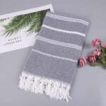 Serviette fouta de plage bluejeans