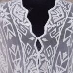 Sublime robe paréo blanche detail