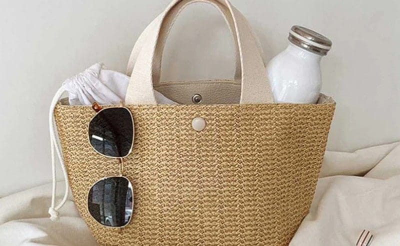 sac de plage paille