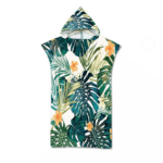 Serviette de plage à capuche tropicale jungle