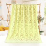 Serviette de plage pour enfant en microfibre jaune