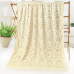 Serviette de plage pour enfant en microfibre beige