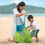 Grand sac de plage de rangement vert