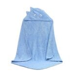 Serviette de plage amusante pour enfant bleu