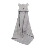 Serviette de plage amusante pour enfant gris