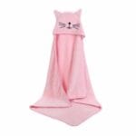 Serviette de plage amusante pour enfant rose