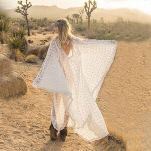 Robe longue paréo en dentelle 2