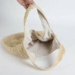 Sac de plage en rotin detail interne