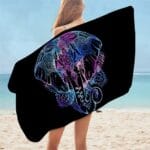 Serviette de plage en microfibre éléphant tête d'éléphant