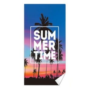 Serviette de plage en microfibre été summer time