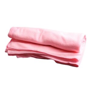 Serviette de plage en fibres absorbantes rose
