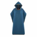 Poncho de plage à séchage rapide bleu marine