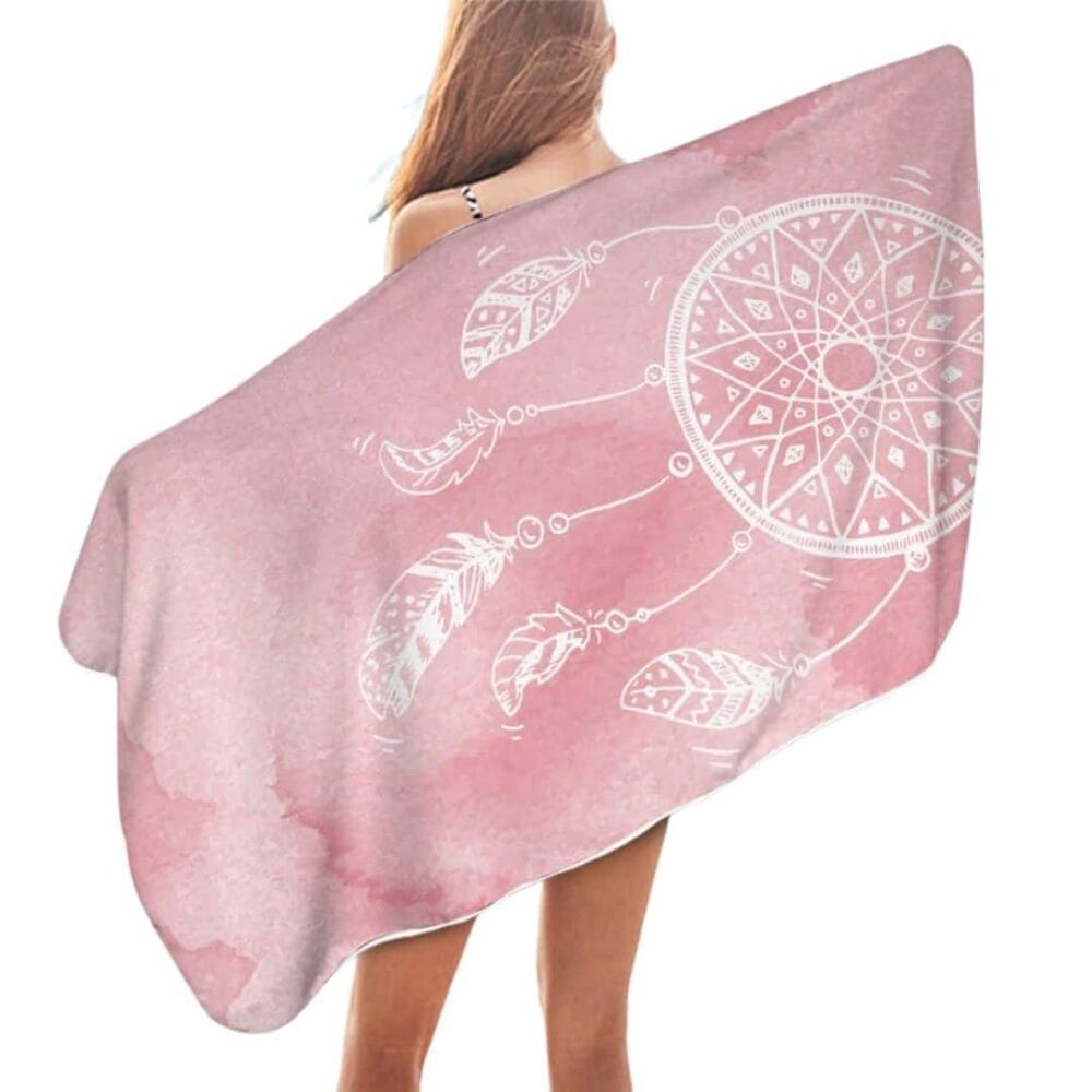 Serviette de plage en microfibre attrape-rêve