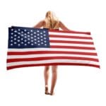 Serviette de plage en microfibre drapeaux Etats-Unis