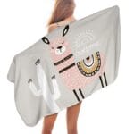 Serviette de plage en microfibre lama