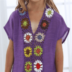Robe pareo ethnique pour enfant detail