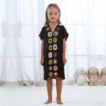 Robe pareo ethnique pour enfant noir