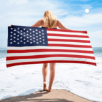 Serviette de plage en microfibre drapeaux Etats-Unis 2