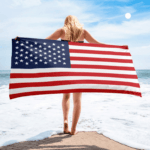 Serviette de plage en microfibre drapeaux Etats-Unis 2