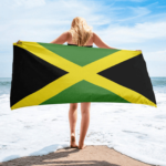 Serviette de plage en microfibre drapeaux Jamaïque