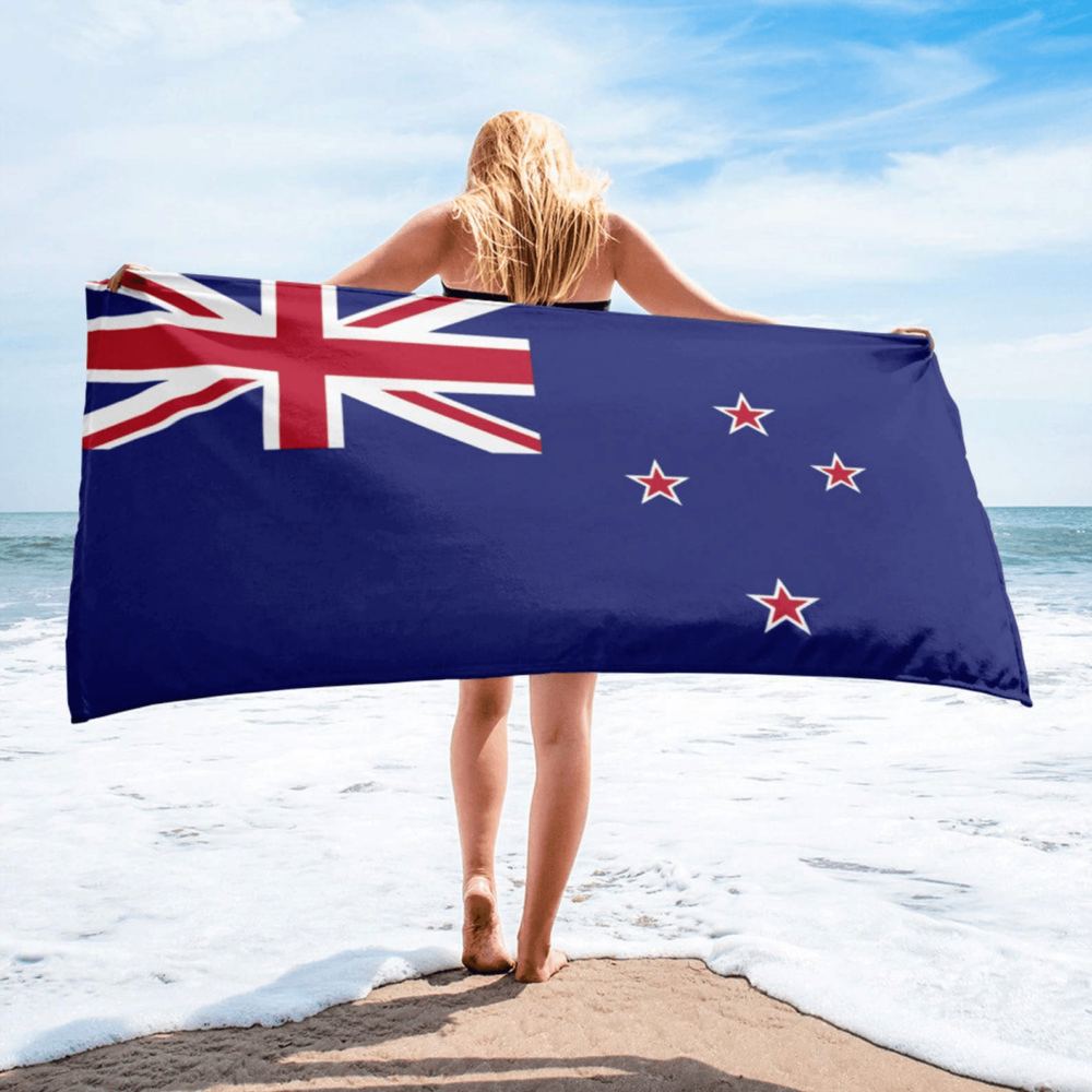 Serviette de plage en microfibre drapeaux Nouvelle Zélande