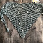 Mini paréo en maille pour femme gris