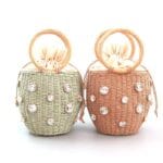 Sac de plage en paille original 1