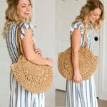 Sac rond paille - Miss Pareo - l'expert de la tendance des sacs rond.